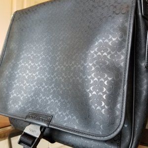 Coach Crossbody Bag -Black Signature Canvas